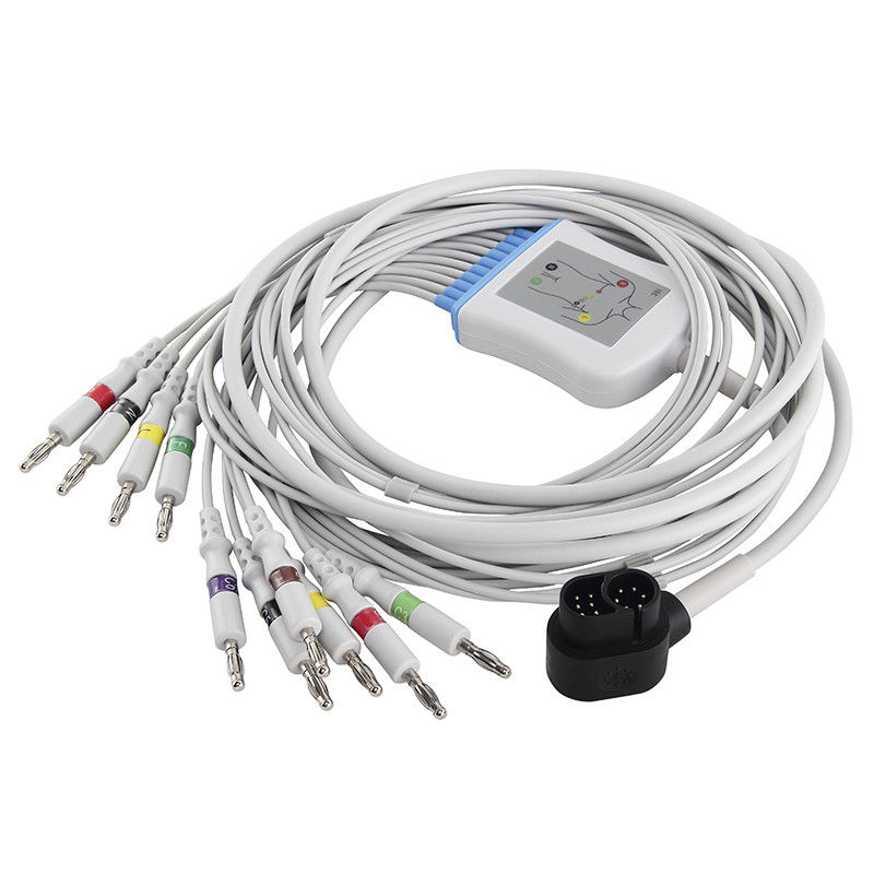 Welch Allyn Ecg Cable Model : 1500 le CEI 4.0Banana de câble et de fils de RE-PC-AHA-BAN ECG