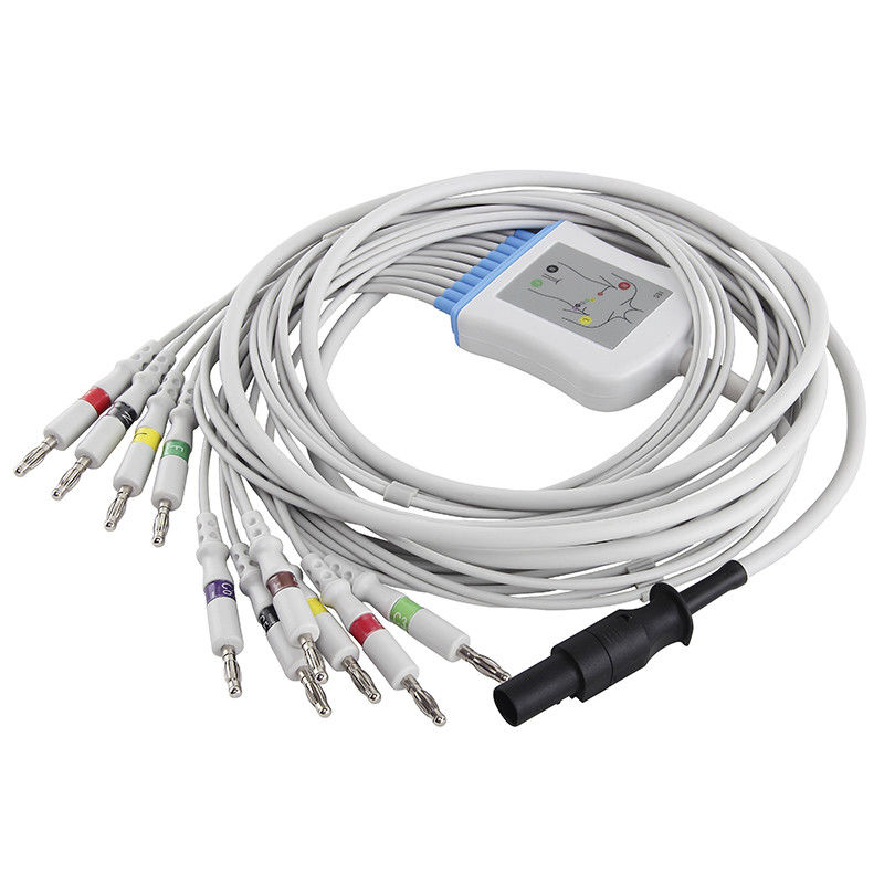 Connecteur de banane du CEI 4,0 de fils du câble 60-00180-01 d'électrocardiogramme de Mortara