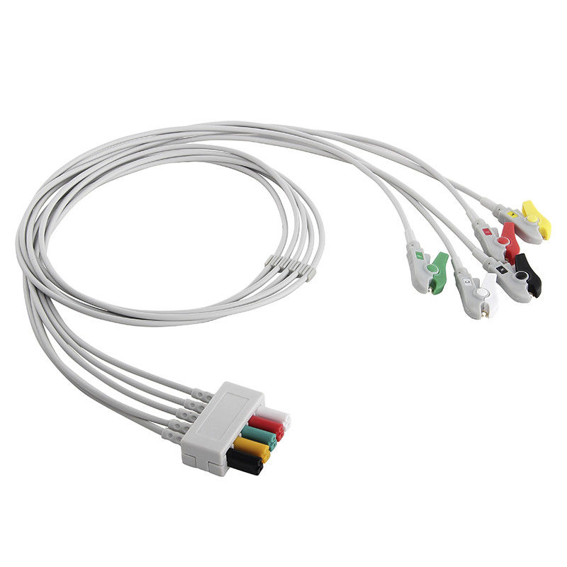 Fils de Mindray Datascope ECG 0012-00-1514-03 5 fil de connexion de l'agrafe ECG d'agrippeur d'avance