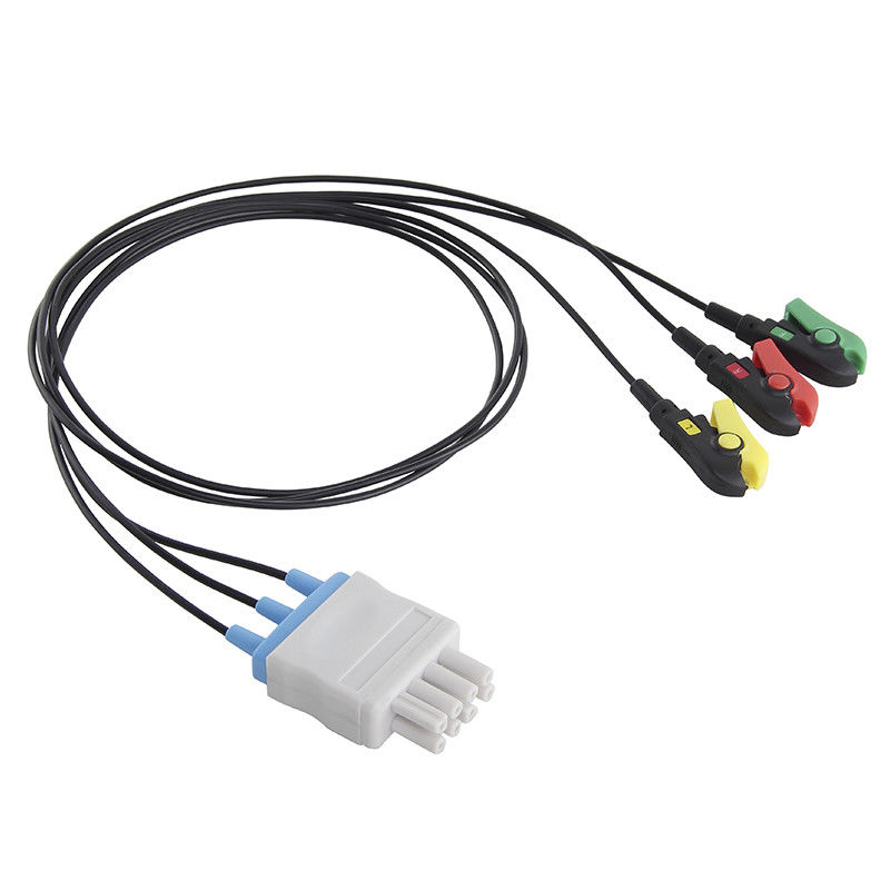 Câble de l'avance IRM ECG Radiotranslucent de CT 3 de rayon X de fil de radio de Nihon Kohden et fil de connexion translucides