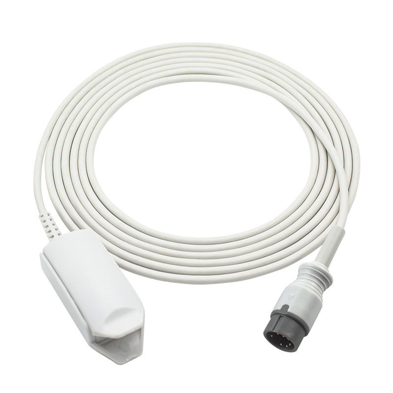 Sonde réutilisable du capteur SpO2 PM-7000C PM-7000D 6 Pin Adult Finger Clip SpO2 de Zoncare