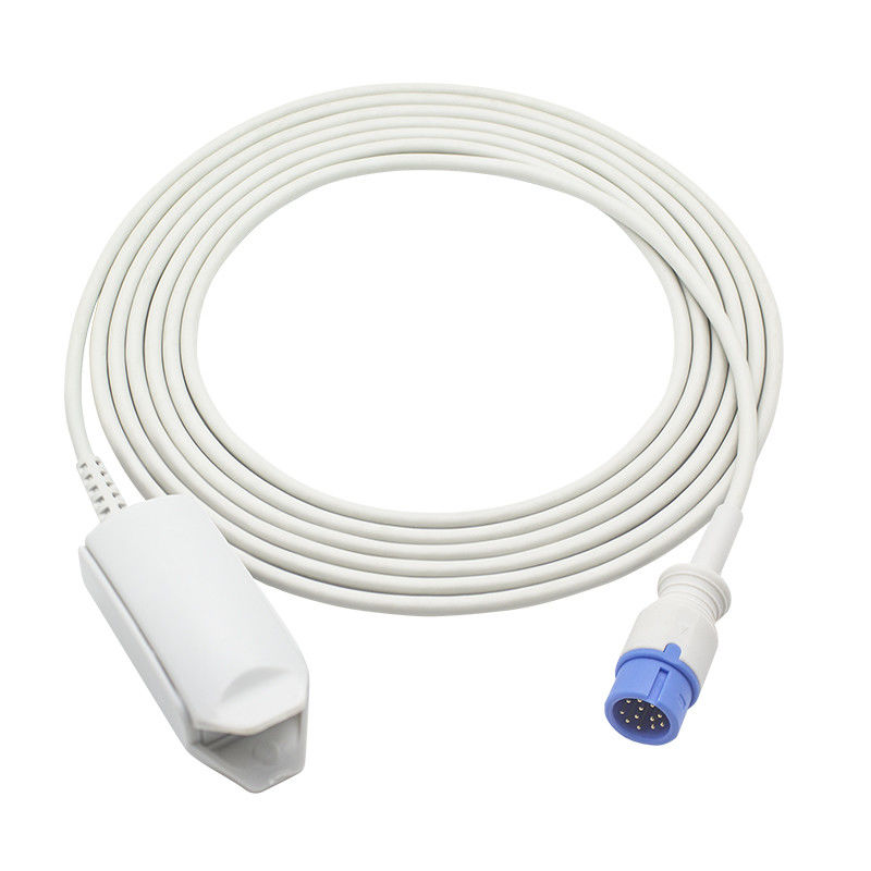 Sonde adulte de l'agrafe SpO2 de doigt SpO2 de technologie rouge réutilisable du capteur de Comen C60 12pin for M-asi-mo