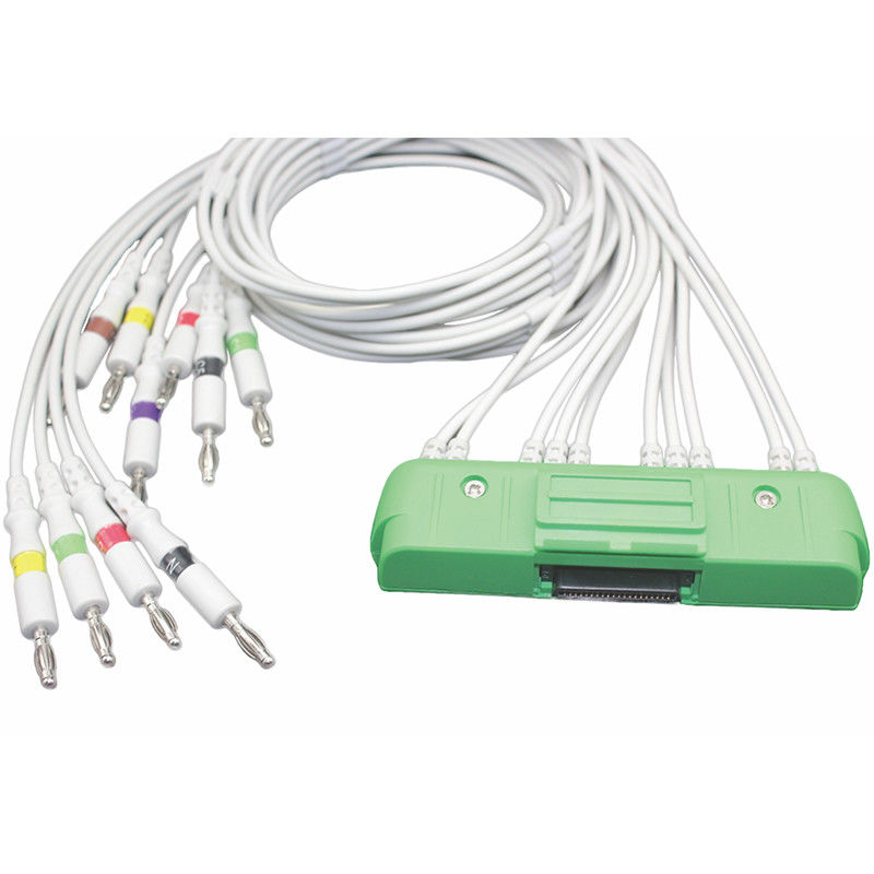 Banane 4,0 du CEI du câble NK 10Lead de l'électrocardiogramme 1550K de Nihon Kohden Japon BR-911D ECG-9320 ECG-9522P Cardiofax V