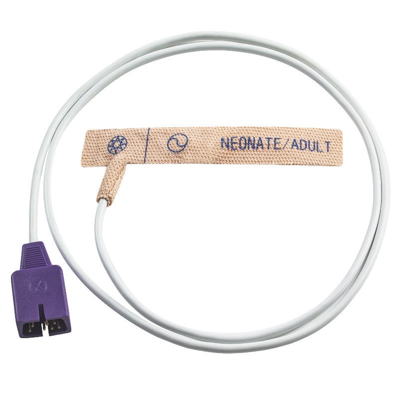 Sonde SpO2 jetable adulte de tissu de bout droit de peau de nouveau-né du capteur Spo2 DB9 7pin N25 N200 NPB 4000 de N-ellcor jetables