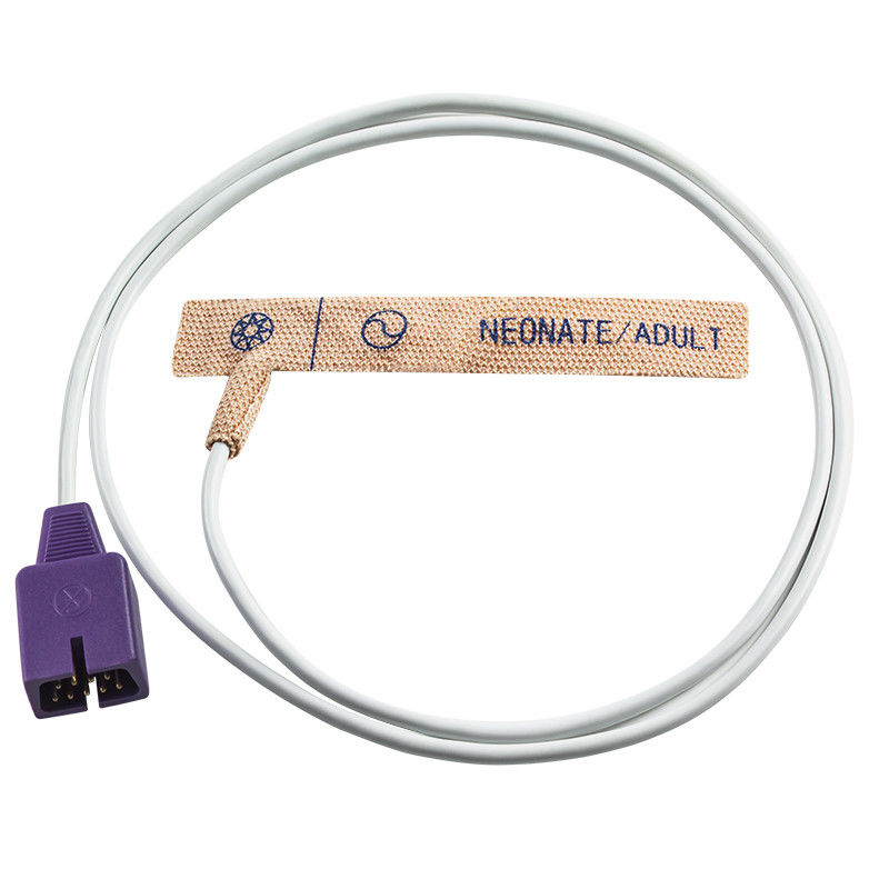 Sonde SpO2 jetable jetable de tissu de bout droit de peau du capteur SpO2 PM10N NPB-3910 de N-ellcor Oxi-max DB9 9pin MAX-N