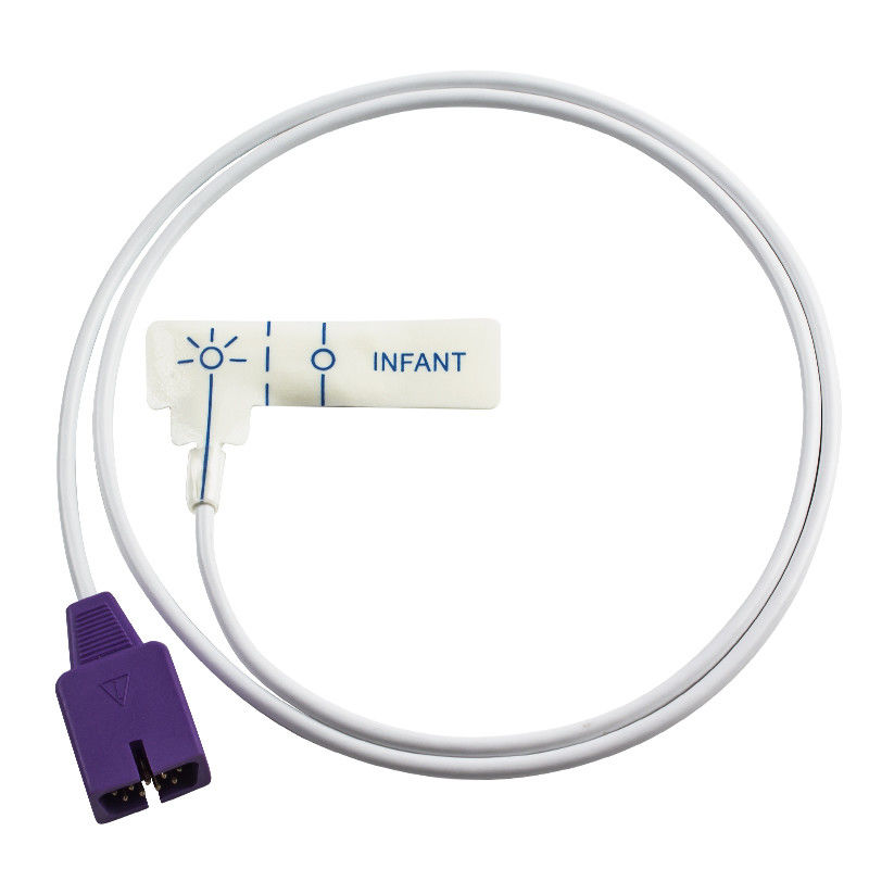 Sonde jetable de doigt d'oxymètre de l'impulsion SPO2 de MAXI N-20 N-600x mousse blanche infantile de N-ellcor Oxi-max DB9 9pin