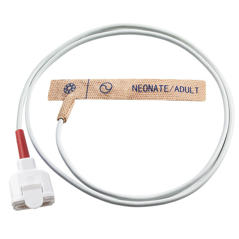 Tissu de bout droit rouge de peau de la série 11pin du capteur SpO2 jetable de for M-asi-mo