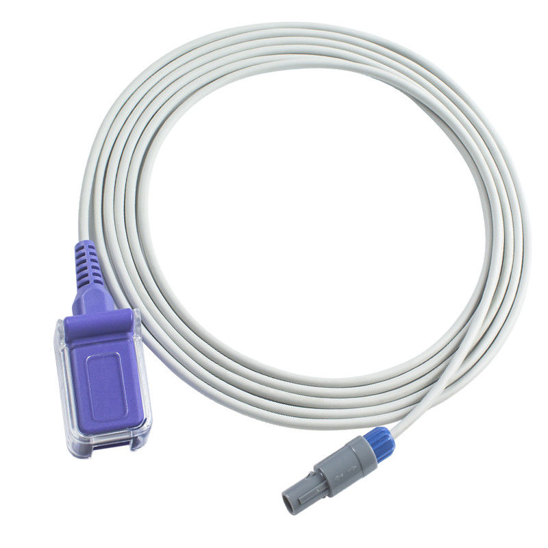 La sonde de capteur d'Edan SpO2 câblent 7 le câble d'extension de l'adaptateur de Pin To DB9 -01.57.471068-11 SpO2