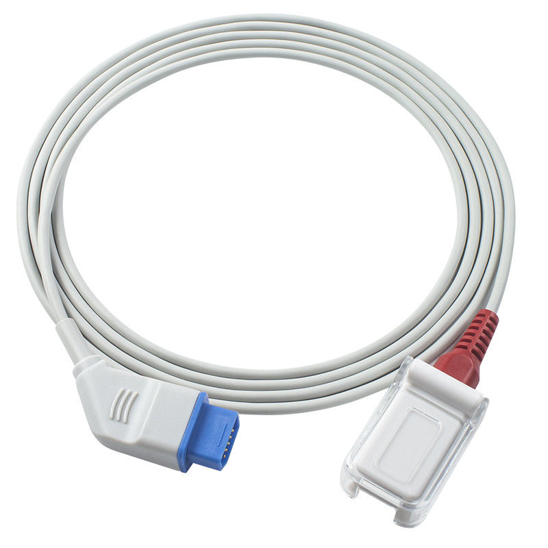 Le capteur de Nihon Kohden SpO2 câblent le câble d'extension rouge d'adaptateur de Pin 14Pin SpO2 de place de technologie de K937 3984 JL-631P for M-asi-mo