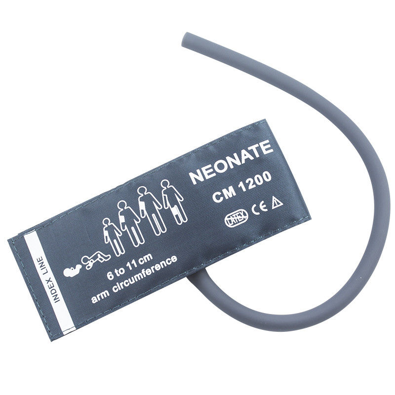 Le tube simple NIBP de nouveau-né en nylon de manchette de Contec NIBP giflent la manchette réutilisable de moniteur de tension artérielle de manchette de 6-11cm