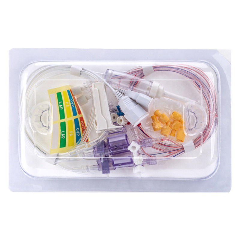 Type de PB de PVB double double transducteur envahissant jetable de tension artérielle pour le câble d'adaptateur d'IBP