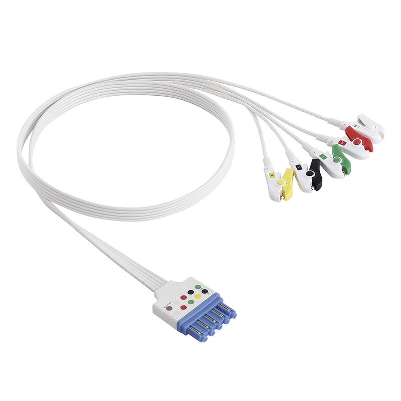 Philips 989803174211 989803173131 5 le CEI jetable de style de dg de vacarme d'agrafe d'agrippeur de câble de l'avance ECG
