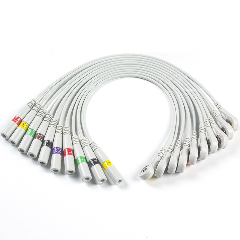 ECG partie l'aiguille de banane de connecteur d'électrocardiogramme de connecteur d'électrode du CEI ECG de 3.00MM pour casser le tresse
