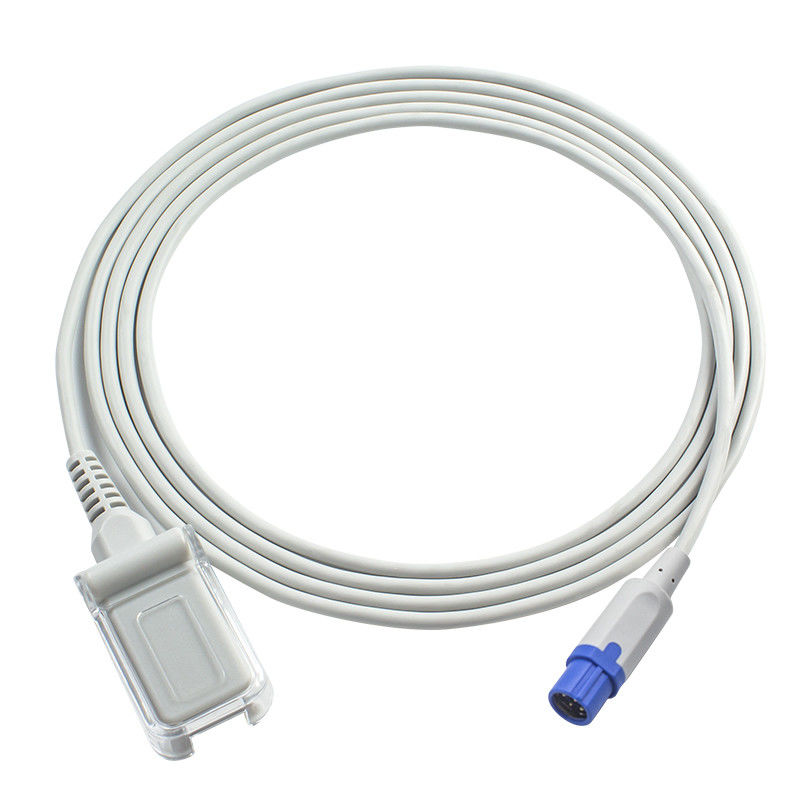 Câble d'extension de Pin To DB9 SpO2 de la sonde 7 de capteur de Drager S-iemens SpO2 2.4M TPU