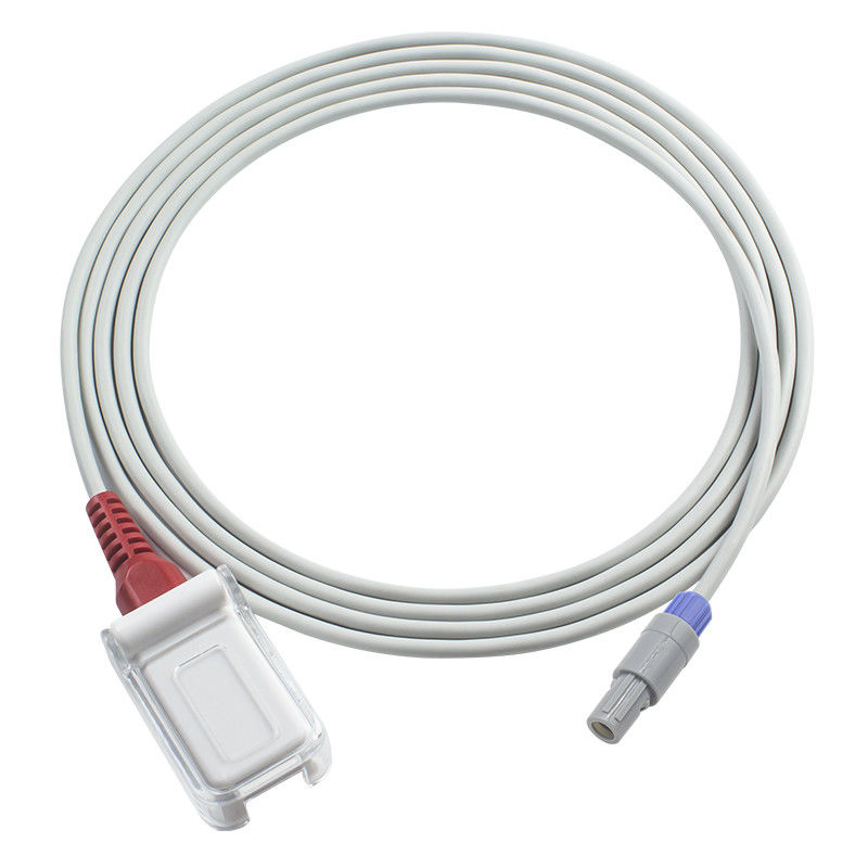 Câble compatible du capteur SpO2 de Comen pour M-asi-MOIS la technologie rouge 3M Cable