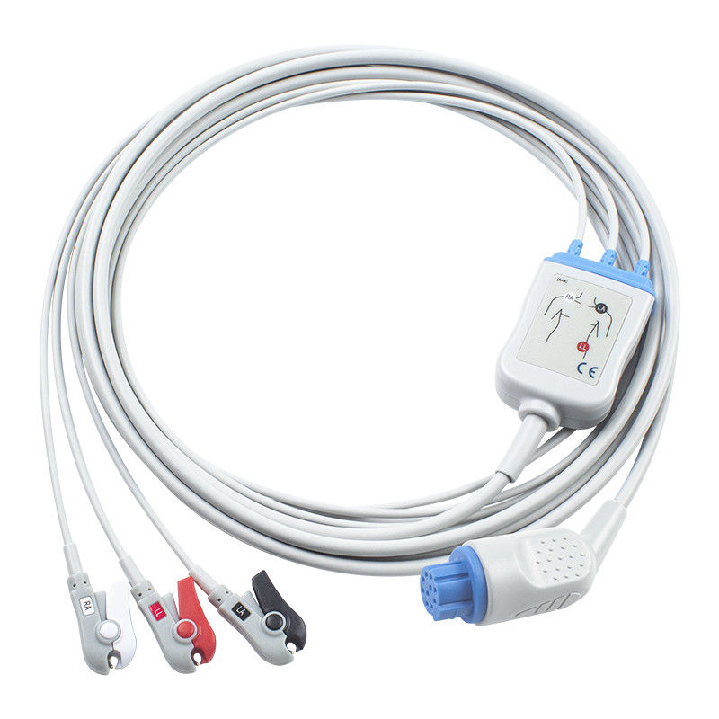 Pour Artema S&W, câble ECG et câbles de plomb 3Lead AHA Grabber