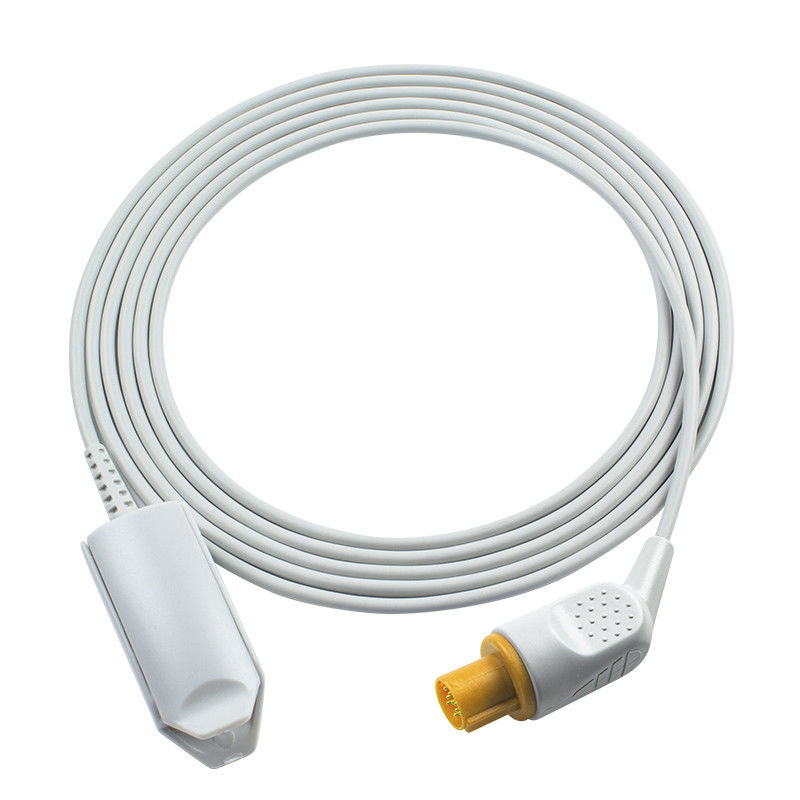 GE Hellige Compatible avec connexion directe Capteur SpO2 réutilisable 7 broches Adult SMK SMC SMU SMS SMV SpO2