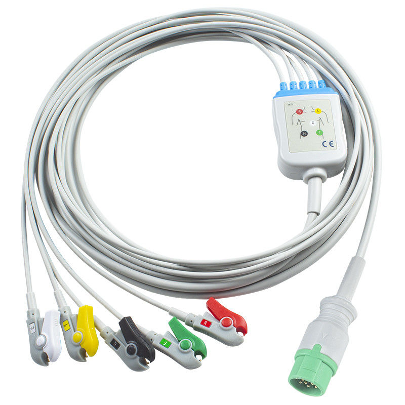 Kontron flèche compatible avec le câble ECG à connexion directe et câbles de plomb pour le capteur IEC 5Lead