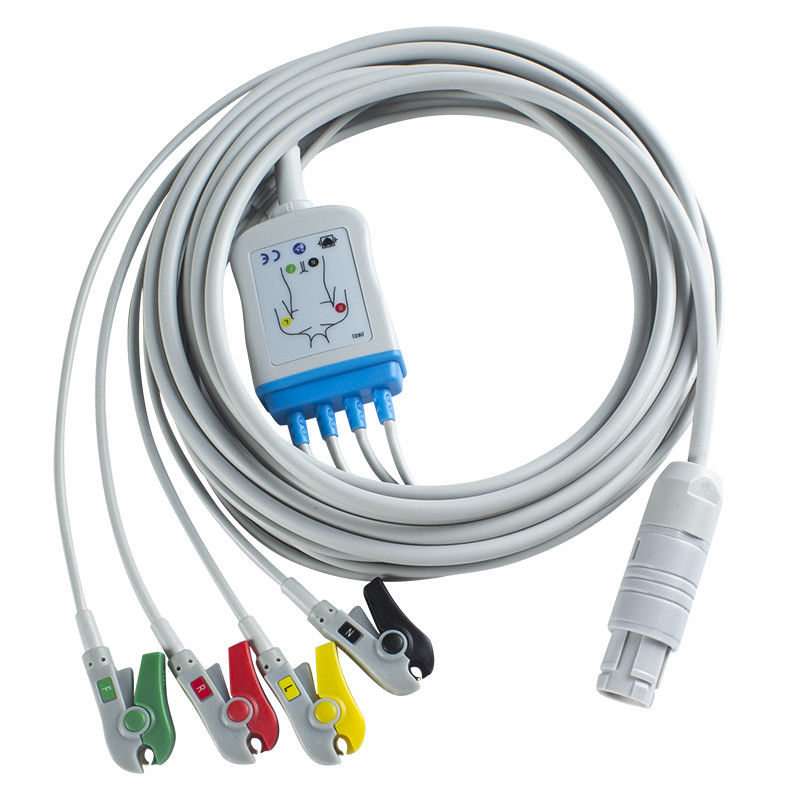 Défibrillateur primédique ECG Cable et fils de plomb 16 pin ECG directement dans la machine 4 canaux ECG Cable