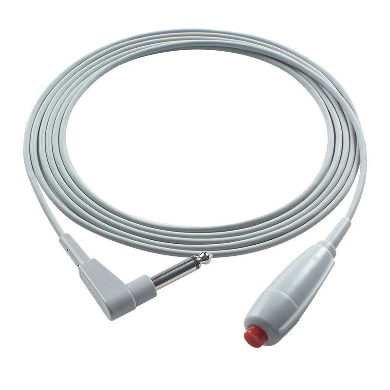 6.3mm cordon d'appel d'infirmière rouge bouton de poussée câble pour station d'infirmière pendant d'appel d'infirmière