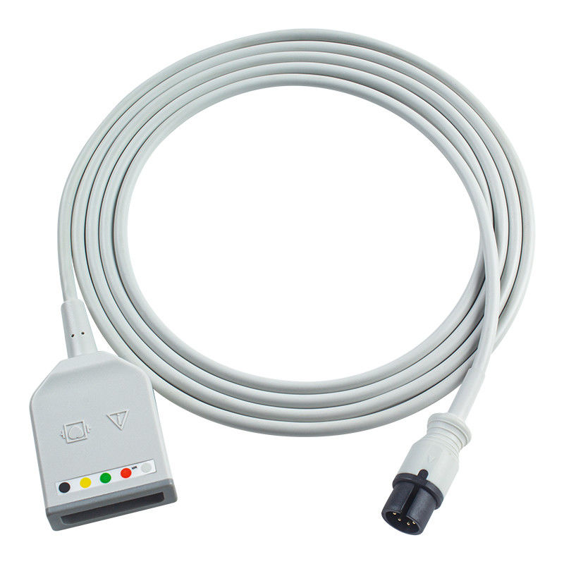 Mindray Datascope AAMI 6Pin Connecteur 5Lead câble d'adaptateur de tronc d'ECG 0010-30-12377 EV 6102 câble d'extension d'ECG
