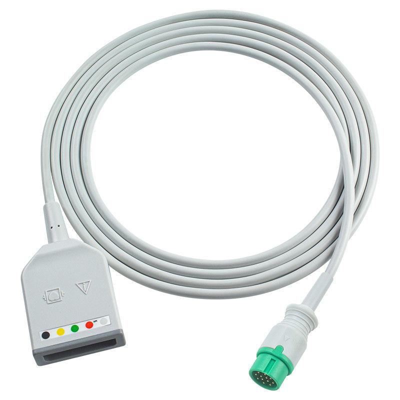 Biolight 12Pin 5Lead câble d'adaptateur de tronc d'ECG AnyView A2 A6 A4 A8 Q7 Q5 câble d'extension ECG Euro style