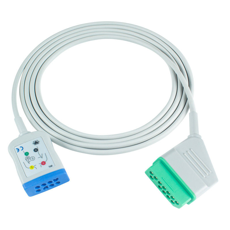 Nihon Kohden 12Pin 6Lead câble d'adaptateur de tronc ECG JC-906PA BSM 2354A BSM-2300 Life Scope I BSM-2301 câble d'extension ECG
