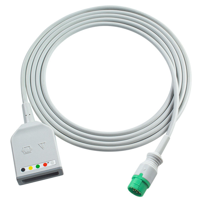 Biolight 12 broches câble d'adaptateur ECG câble ECG M7000 M8000A M8500 M9500 câbles d'extension ECG