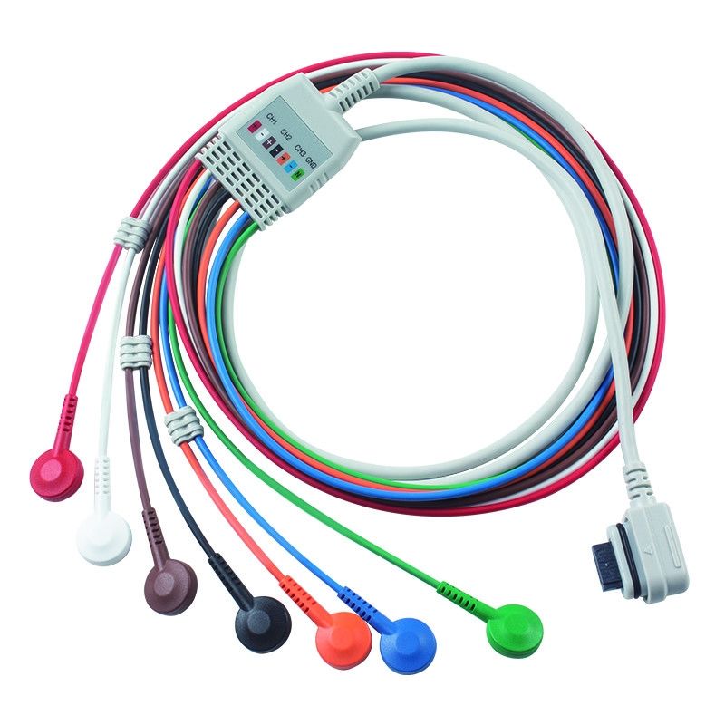 Compatible GE Healthcare 2008594-002 Télémétrie électrocardiogrammique à sept conduits câble de patient voyant de lumière commander 5 pièces obtenir 1 poche gratuitement