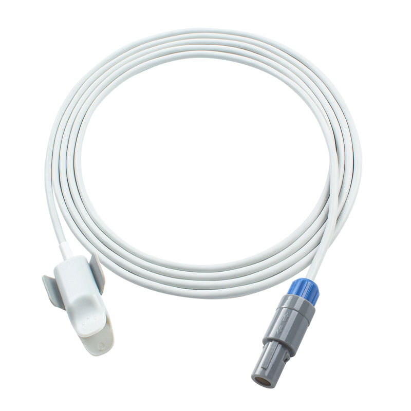 Cable d'oxymètre de pouls Capteur SpO2 monté à 3,0 M 5Pin pour CMS60C, RPM9000C Pédiatrique