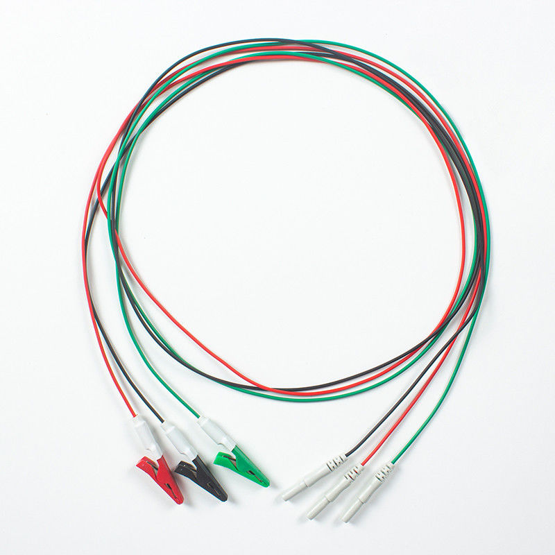 Cable d'ECG compatible avec le type Animal Din pour le capteur 3Lead