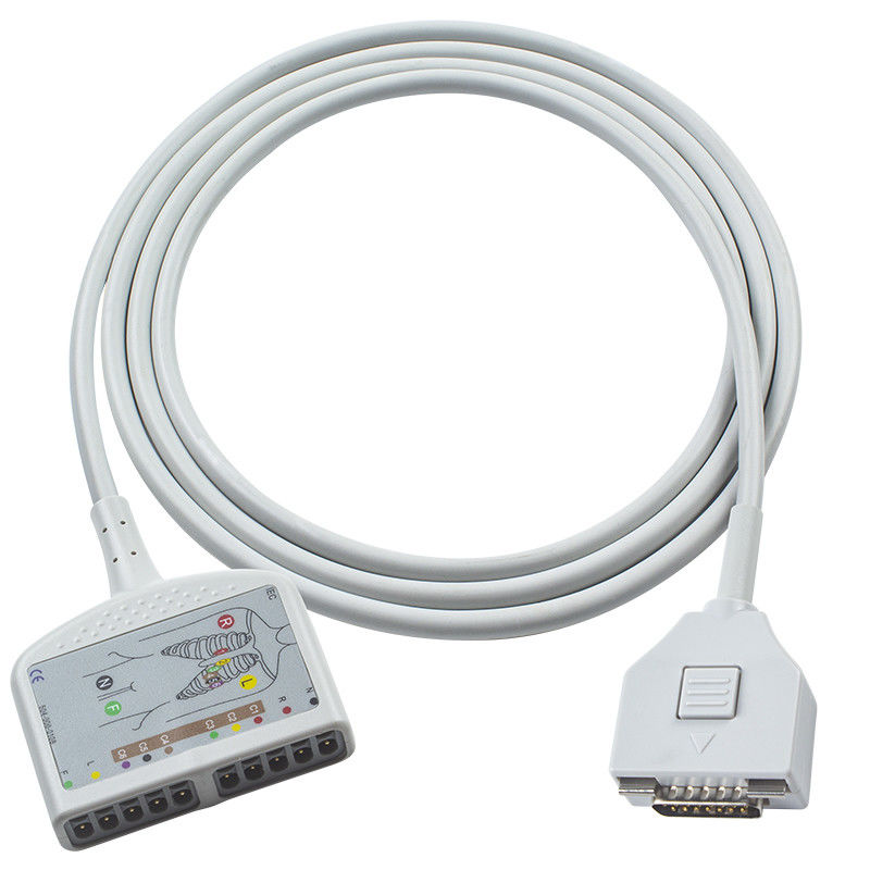 Cable de tronc d'ECG Fukuda ME compatible pour le Fukuda Cardisuny, KP-500, KP-500D