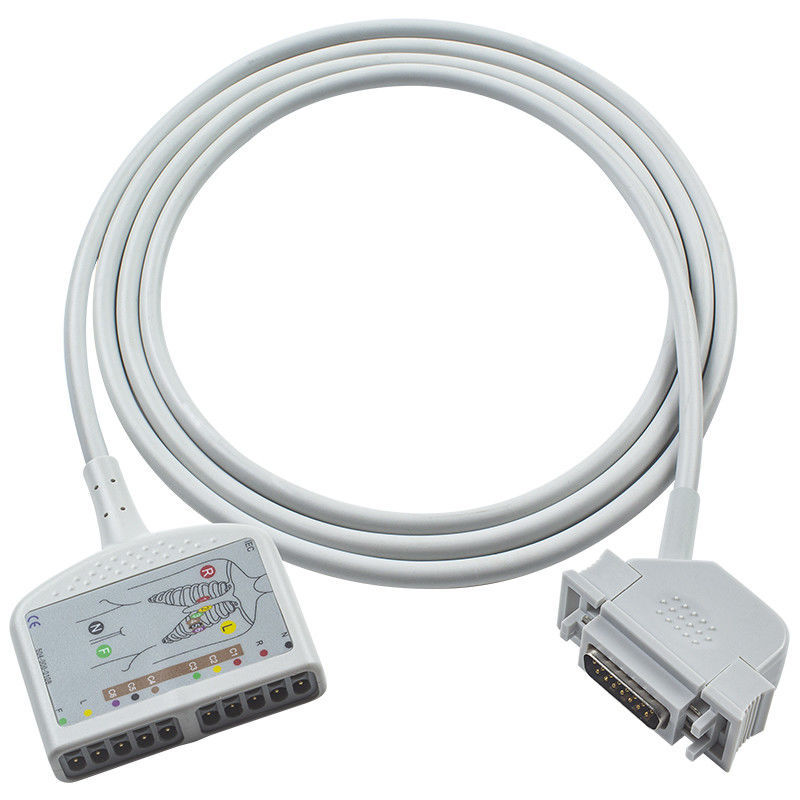 10Lead ECG sans latex, câble de tronc pour le cardiose EK36 EK403 EK41 EK413 EK43 EK512 EK53