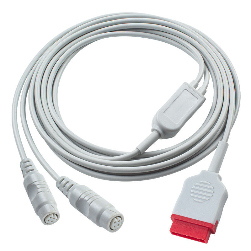 3.5M GE IBP Adaptateur câble à double connecteur P-hilips pour équipement de diagnostic médical