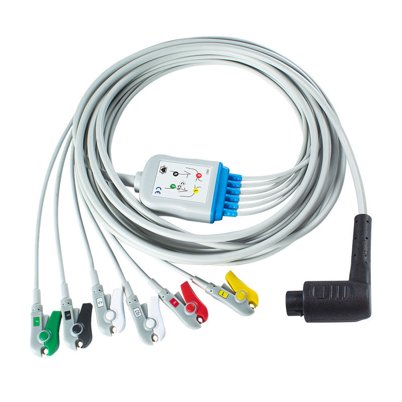 Corpuls 3 6Lead IEC Grabber câble patient avec AHA / IEC couleur de plomb de codage
