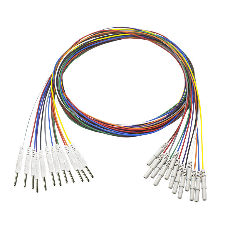 Électrode de fils de l'or EEG EMG du vacarme 1.5mm-2.0mm Pin Eeg Needle Electrodes Plated