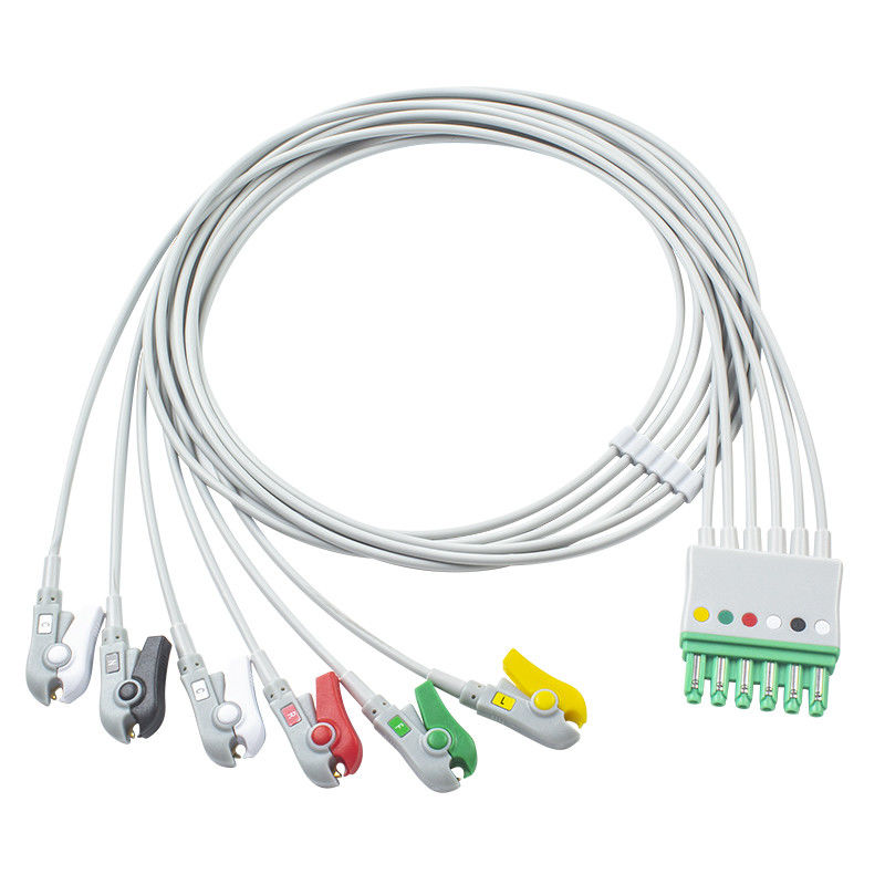 Siemens Draeger MP03405 ECG fil de connexion 6 l'infini de l'agrippeur M300 de câble d'avance M540 MultiMed plus l'agrafe du CEI