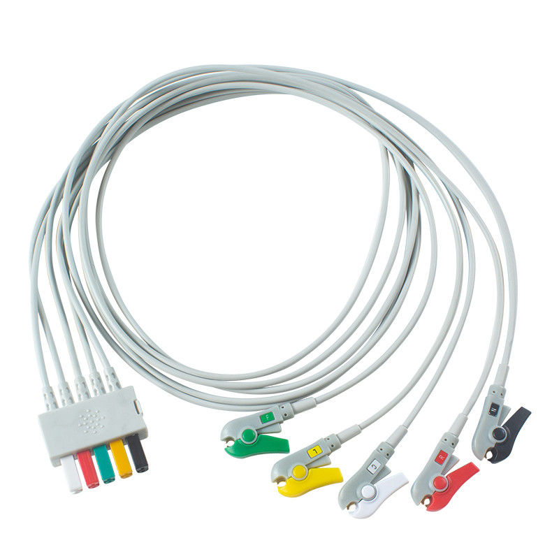 Fils de Mindray Datascope ECG 0012-00-1514-03 5 fil de connexion de l'agrafe ECG d'agrippeur d'avance