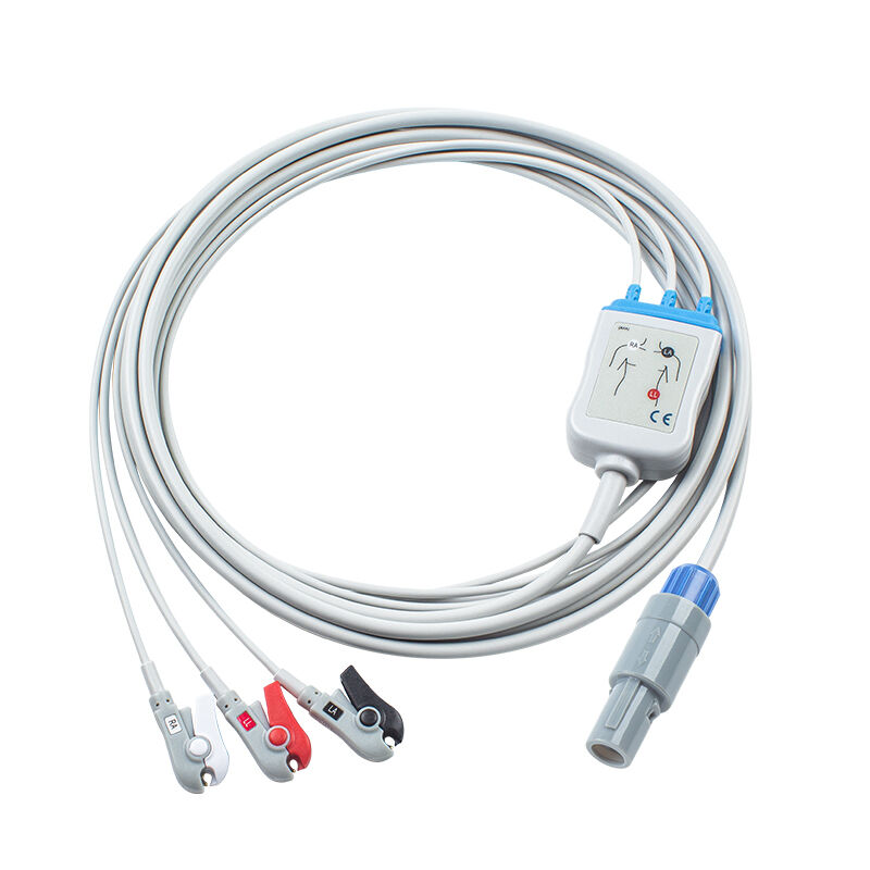 Moniteur multi-paramètres Huntleigh 8Pin Smartsigns Compact 300 500 câble ECG câbles ECG et fils de plomb