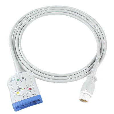 Câble patient du CEI ECG du câble AAMI de Philips 12Pin 6+4 ECG Trunck