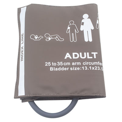 Manchette simple de tension artérielle du tube TPU 25-35CM TPU de manchette réutilisable de l'adulte NIBP