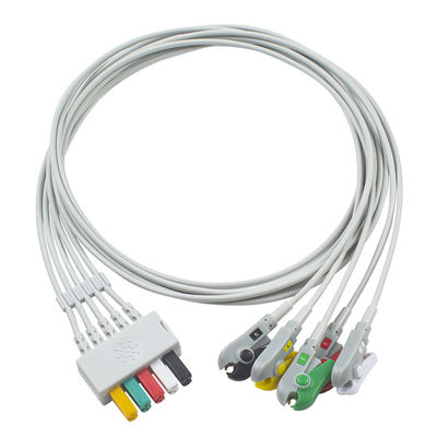 Câble détachable de Siemens/fil 5Lead ECG de Drager 5956359 MP03414 ECG