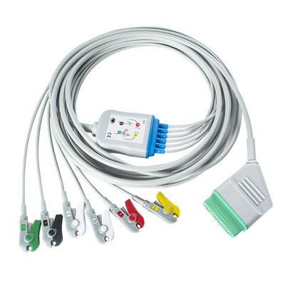 Nihon Kohden câble électrocardiographe en une pièce 12 pin 6 plomb câble électrocardiographe