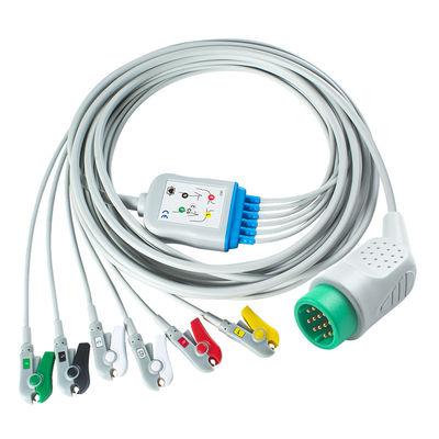 Compatible Medtronic Lifepak 20e 6Lead câble ECG IEC Grabber Pour Pour Lifepak 12 20e 15 120