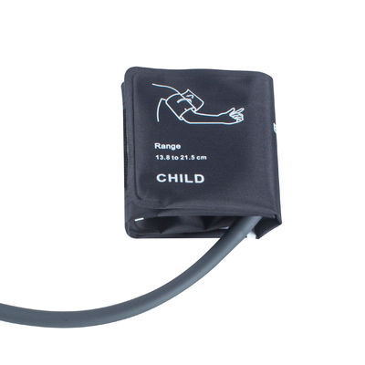 Couleur du tuyau Gris Manche pédiatrique NIBP 13,8-21,5 cm Manche en nylon Tube unique sans vessie