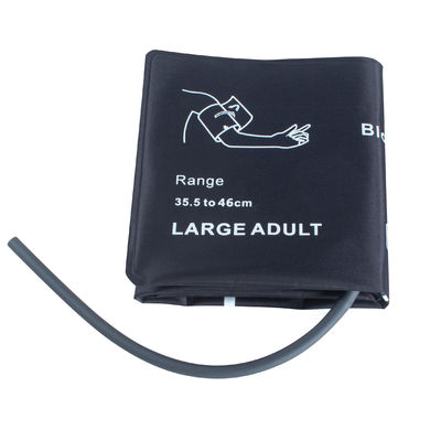 NIBP grand adulte manchette sans vessie tube unique 35,5-46cm manchette en nylon