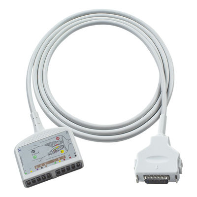 Cable électrocardiographe à 10 conducteurs compatible avec Fukuda Denshi pour le CardiMax FX-7202, le CardiMax FX-7402, le CardiMax FX-7101