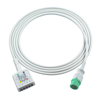 Câble principal ECG AAMI 3 fils 130cm 12 broches type VS